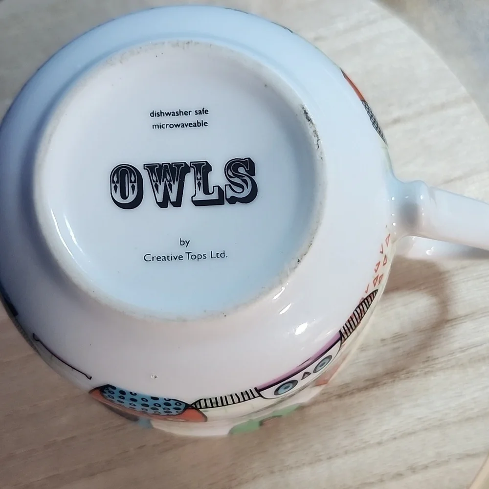 Creative Tops Colorful Owl Pattern Mug - Picture 8 of 8